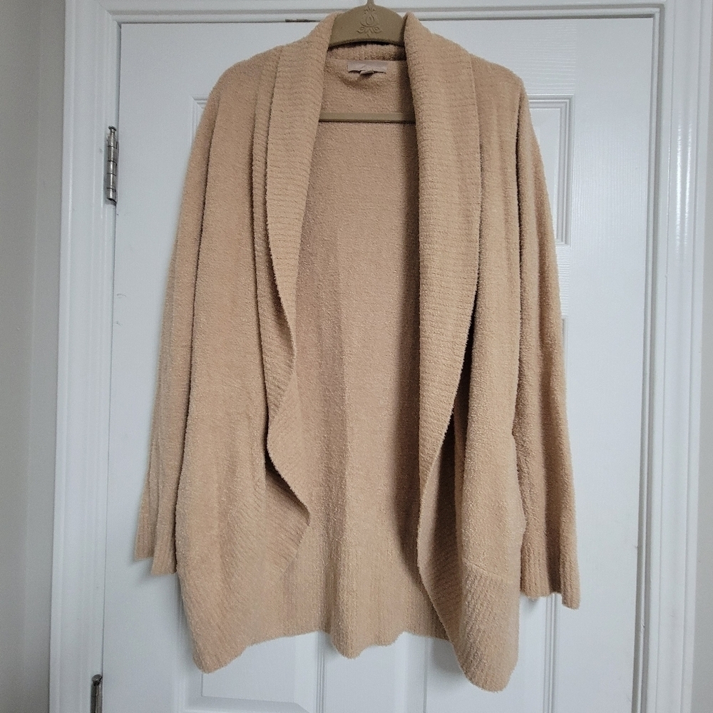 Barefood Dreams Cozychic Lite Indigo Open Front Cardigan.